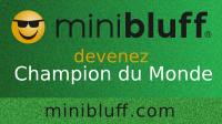 Audrey joue au Minibluff